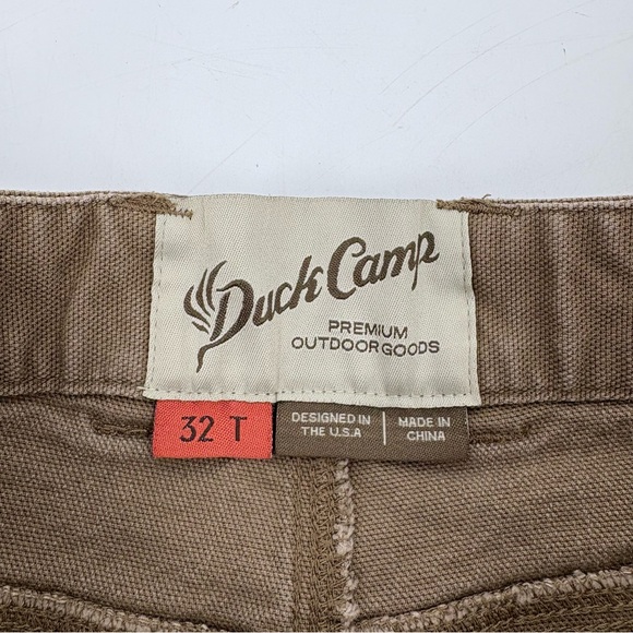 Duck Camp Mens Tan Cordura Stretch Outdoor Workwear Canvas Outdoors Pants - Picture 12 of 12